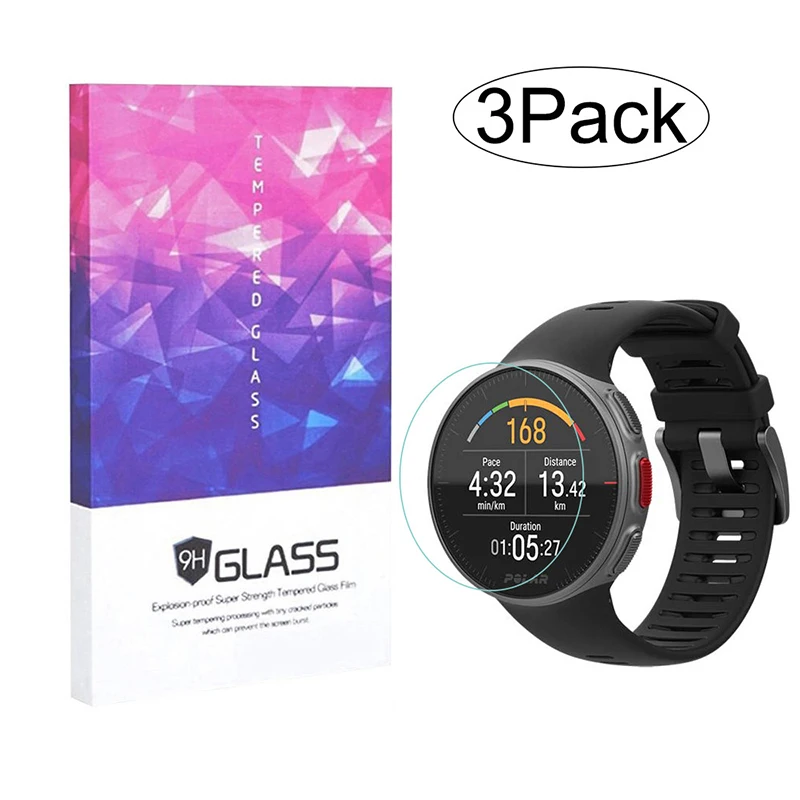 for Polar Vantage V 3 упаковки протектор экрана из закаленного стекла для карты памяти Polar V - Цвет: for Polar Vantage V