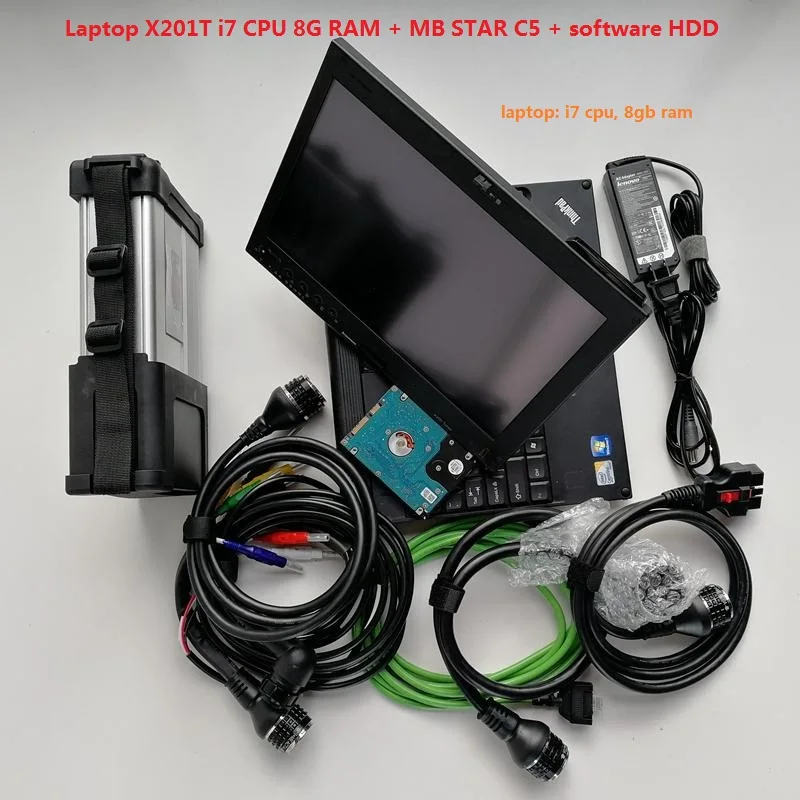 Супер mb star c5 x201t i7 cpu 8g ram ноутбук thinkpad 2020 12 последнее диагностическое программное