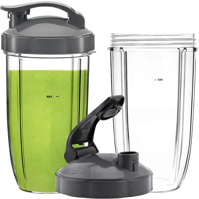 Replacement 32Oz Cups With Two Flip Top To Go Lid, Rubber Seals, For  Nutribullet 600W And 900W Blender Accessory. - AliExpress