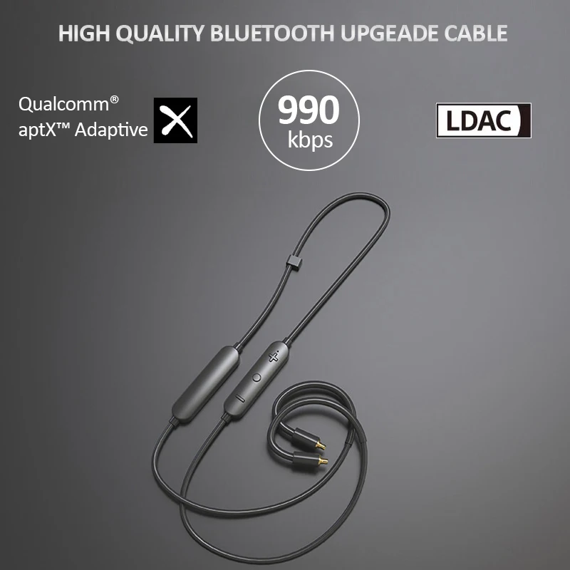Bluetooth 5.0 HiFi Earphone Cable LDAC aptX Adaptive HD Lossless QCC5125 Wireless Adapter Line MMCX 2PIN UE IE80 A2DC IE400 IM70 |