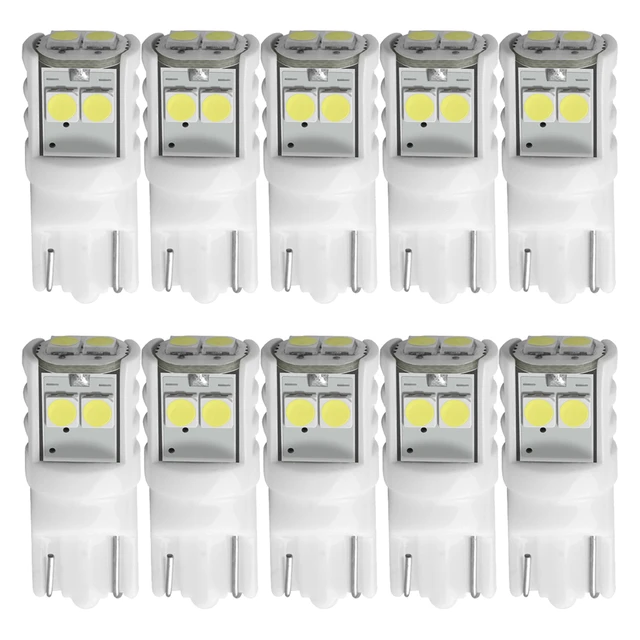 4X T10 LED Bulb Canbus 5W5 Car W5W LED Signal Light 12V 6000K License Plate  Lights 4014 24SMD White Trunk Lamp For Audi 2012 5W