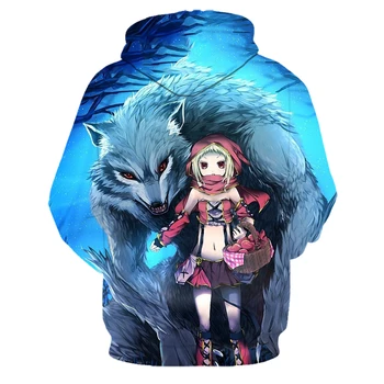 

Fashion Men's Wolf Animal 3D Printed Hoodie Men / Female Shinning Wolf Design Sweatshirt Wolf Grandma Harajuku Hoodie