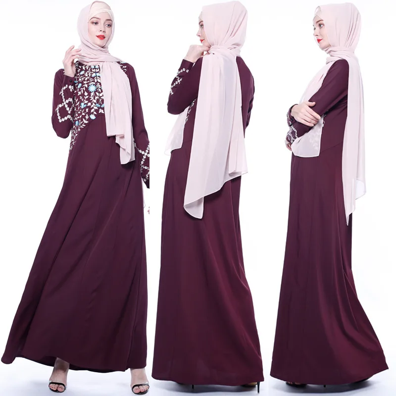 Вышивка высокого класса Абая, для мусульман платья кардиган-кимоно с длинным халаты Jubah Ближний Восток Рамадан ИД Арабский исламский Костюмы
