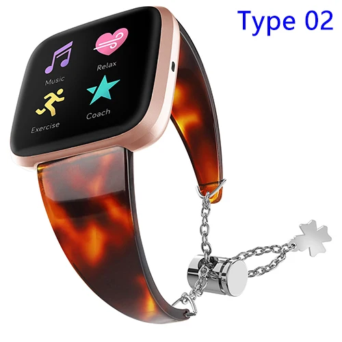 Type 02 Ремешок для смарт-часов Fitbit versa 2 lite, аксессуары для замены, модные наручные браслеты для браслета versa lite, регулируемая длина - Цвет: Type 02