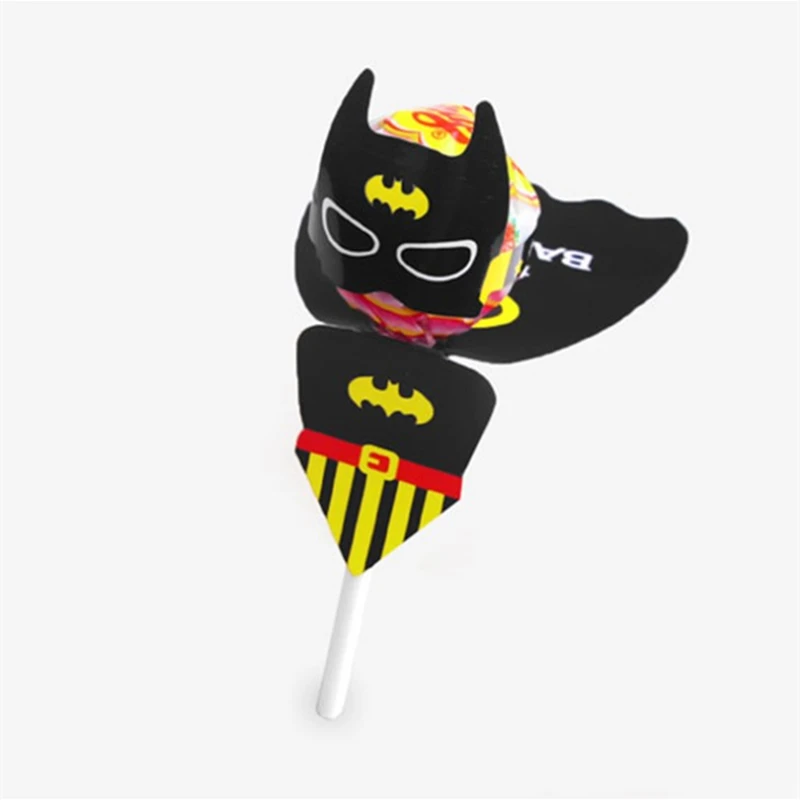 Batman Бумажные аксессуары ручной работы с изображением Русалочки для мальчиков; вечерние упаковки конфет; Белоснежка; 36 шт./лот; Бэтмен; Супермен; Эльза - Цвет: Batman