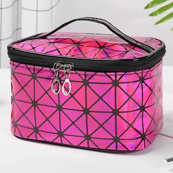 

Multifunctional PU Cosmetic Bag Women Leather Travel Make Up Necessaries Organizer Zipper Makeup Case Pouch Toiletry Kit Bags