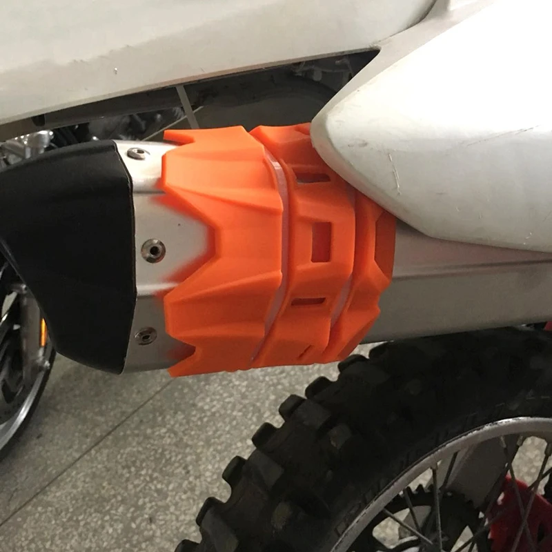 

Universal Motorcycle Exhaust Muffler Drop Protection Ring-Silencer Protector Guard for Husqvarna Ktm Motocross Moto Motocross En