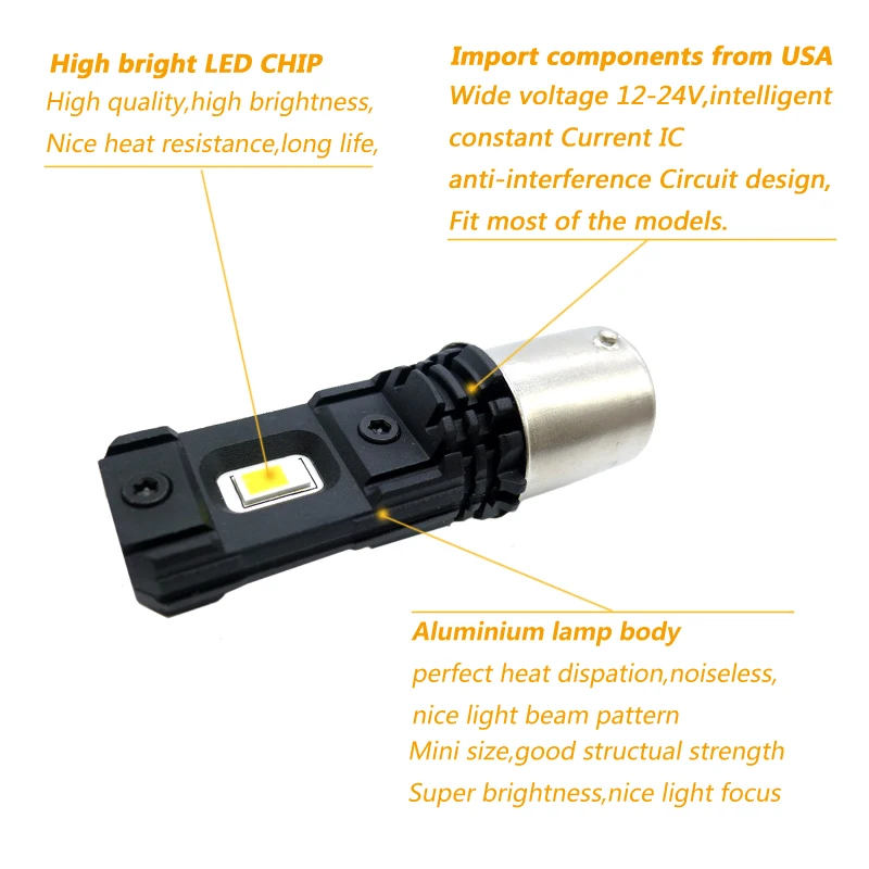2 шт. P21W 1156 BA15S 1157 BAY15D супер яркий светодиодный светильник для автомобиля CSP Чип светодиодный авто резервный задний фонарь тормозной светильник DRL противотуманная фара