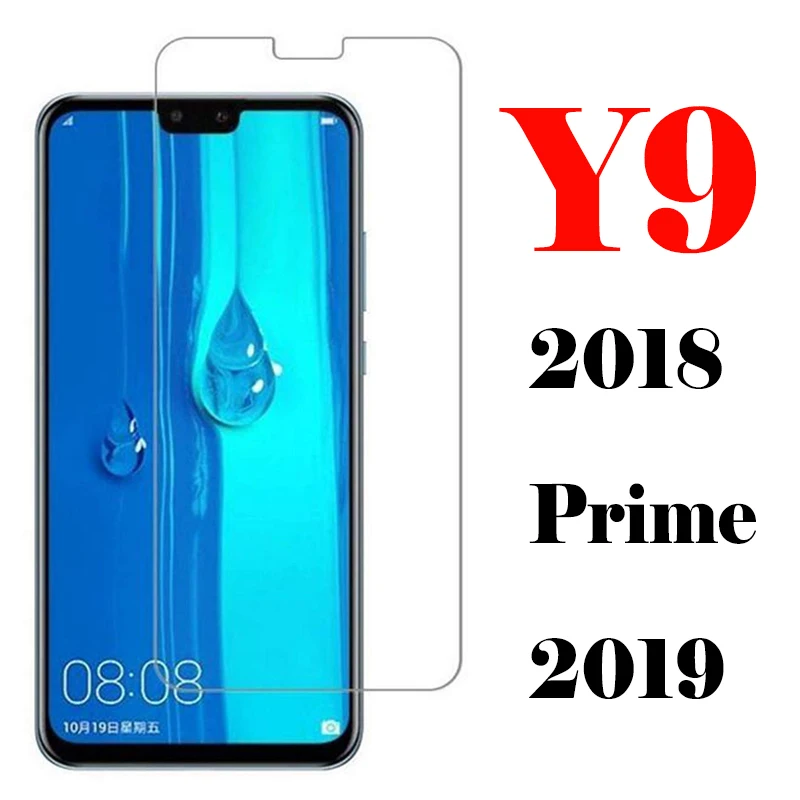 

glass for huawei y9 Screen Protector On huawi y 9 2018 Prime 2019 9Y huaweiy9 Y92019 protective armor Sheet Tempered Glas Film