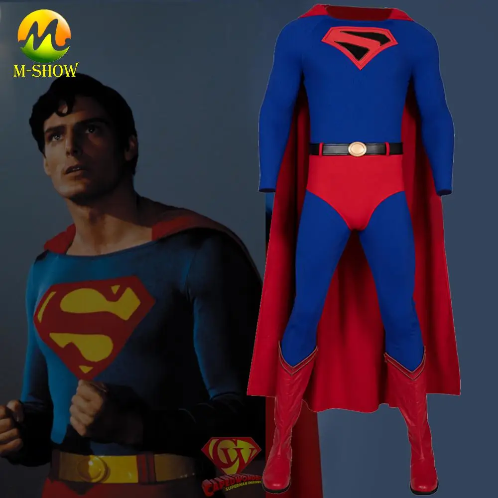 

Newest Superman KINGDOMCOME Cosplay Costume Superhero Superman 2020 Outfit Jumpsuit Halloween Costumes For Ault