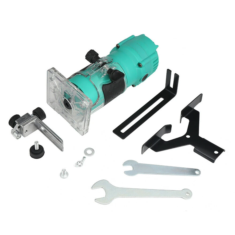 

35000rpm Transparent Base Carving Machine Wood Router Slotting Woodworking Tool Electric Lightweight Trimmer Engraving Hand