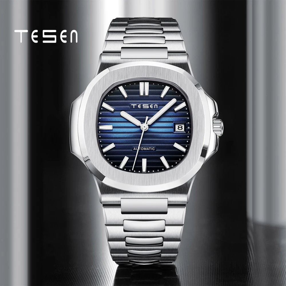 US $58.90 Tesen Men Luxury Brand Sports Watches Male Military Automatic Mechanical Watches Steel Luminous Hand Patek Watch Aaa Nautilus