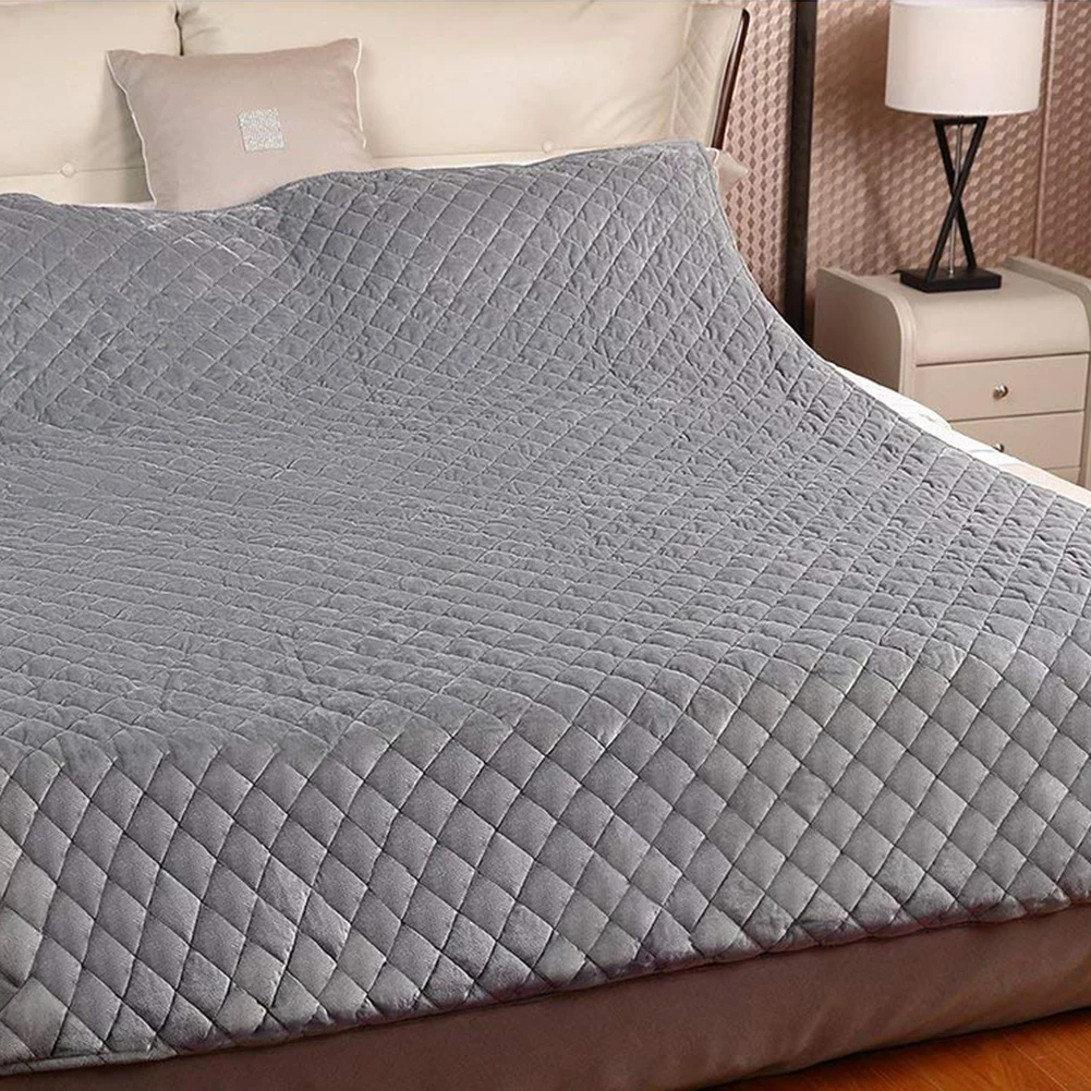 Тяжелое одеяло гравитационное одеяло s декомпрессия помощь для сна давление взвешенное одеяло Кристалл супер мягкий скрытый Комплект постельного белья на молнии