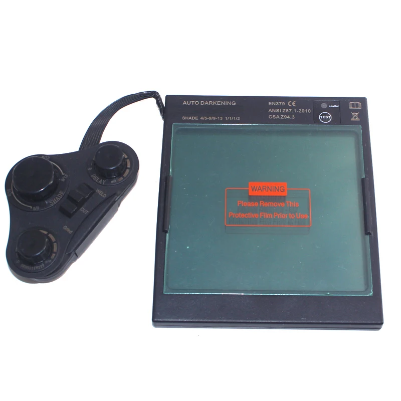 Large Window 4 Sensors External Adjustment Din 5-Din 13 Solar Automatic Dimming Welding Mask Helmet