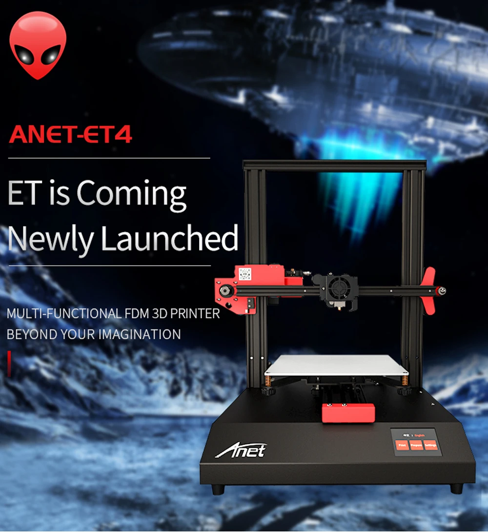 Новинка Anet ET4 ARM32 ABL автоматическое выравнивание кровати быстрый нагрев простая сборка Настольный FDM DIY 3d принтер Impressora 3D комплект