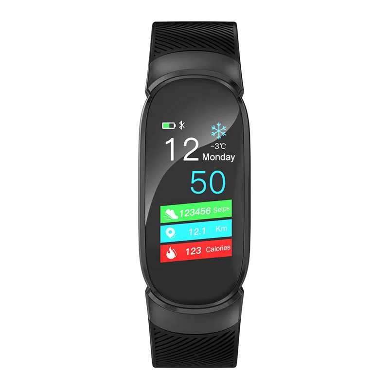 Black Водонепроницаемый Смарт Браслет SmartBand питьевой напоминание фитнес-трекер для здоровья браслет кровяное давление смарт-браслет - Цвет: Black
