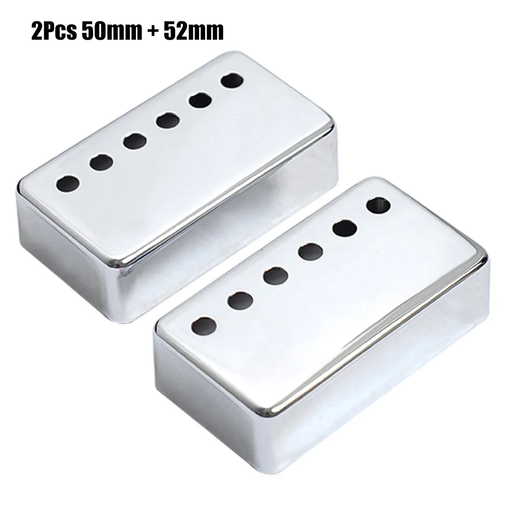 2Pcs Humbucker Guitar Pickup Cover 50mm + 52mm Pole Spacing Metal LP Neck Covers for Electric | Спорт и развлечения