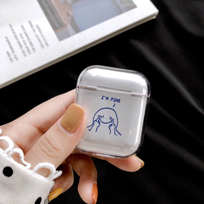 Style 30 Милый прозрачный жесткий чехол для Apple Airpods 2, чехол, модные аксессуары для наушников, защитный чехол airpod для air pods, чехол - Цвет: Style 30