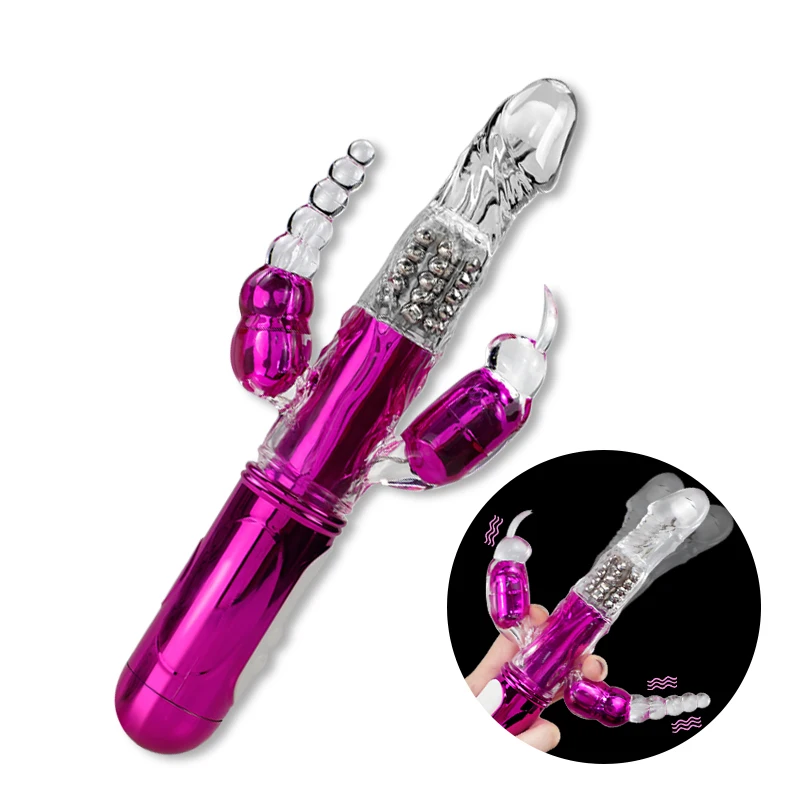 Billige Gelugee Rotary Bead Vibrator Sex Spielzeug Anal Vibrator Klitoris G spot Massage Erotische Spielzeug für Frauen Masturbation USB Aufladbare