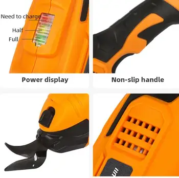 

EU/US Electric Cordless Scissors Multipurpose 110V-220V Fabric Leather Cloth Cutting Chargeable Fabric Sewing Handheld Scissors
