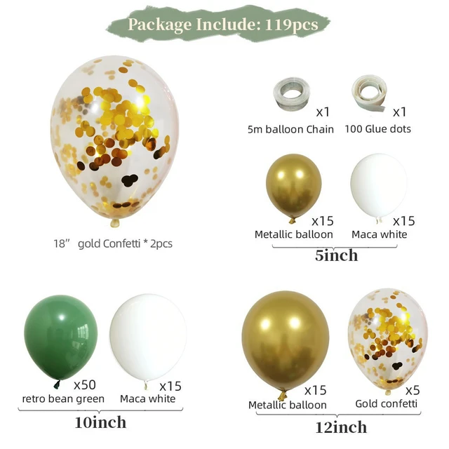 100 5 « Eucalyptus Ballons Verts Ballons Vert Sauge Ballons Vert Olive  Latex Ballons