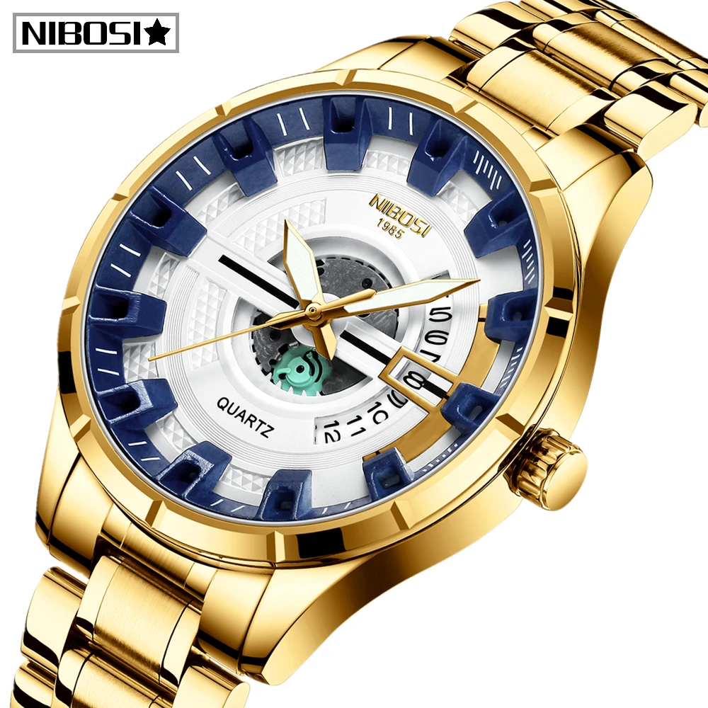 

2020 NIBOSI Young Design Men Watch Sport Luxury Fashion Watterproof Mens Watches Unique Design Men Watch Relogio Masculino