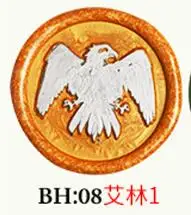 Игра престолов восковая печать латунная головка деревянная ручка, для скрапбукинга, для воска медный штамп, Лига DIY подарок Древняя печать штамп высокого качества - Цвет: 8