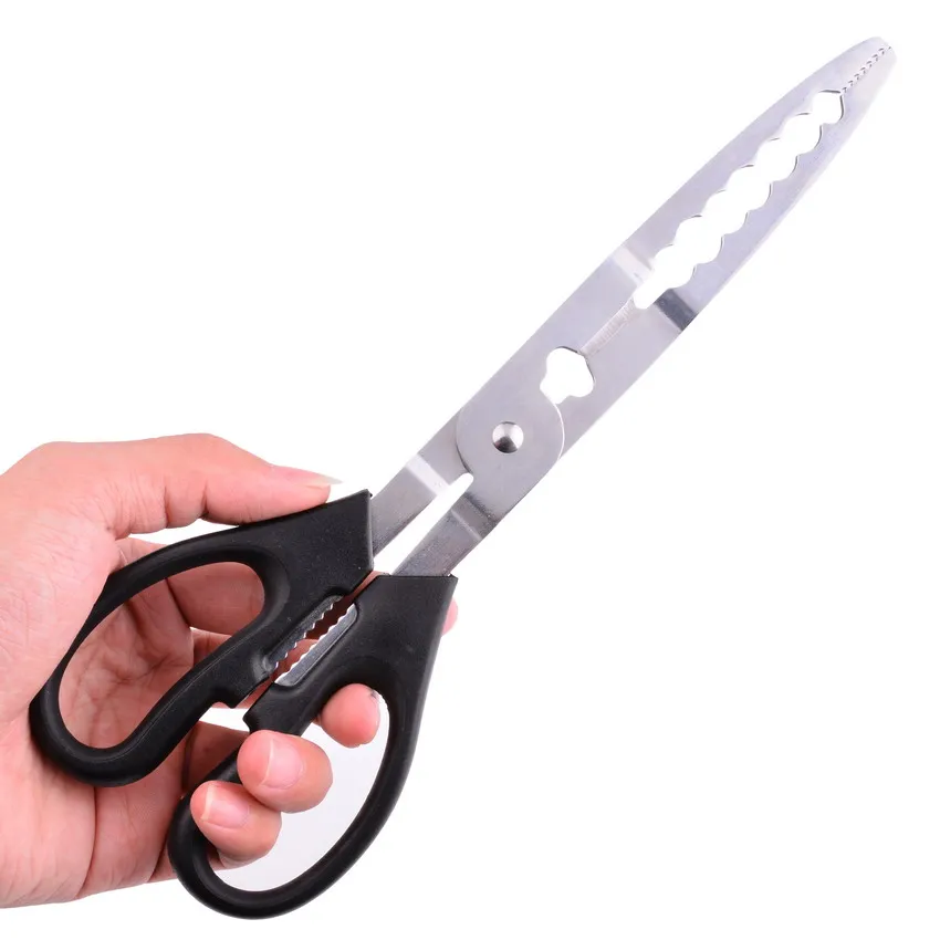 245mm Fishing Plier Scissors Gripper Stainless Steel Fish Crab Grabbing