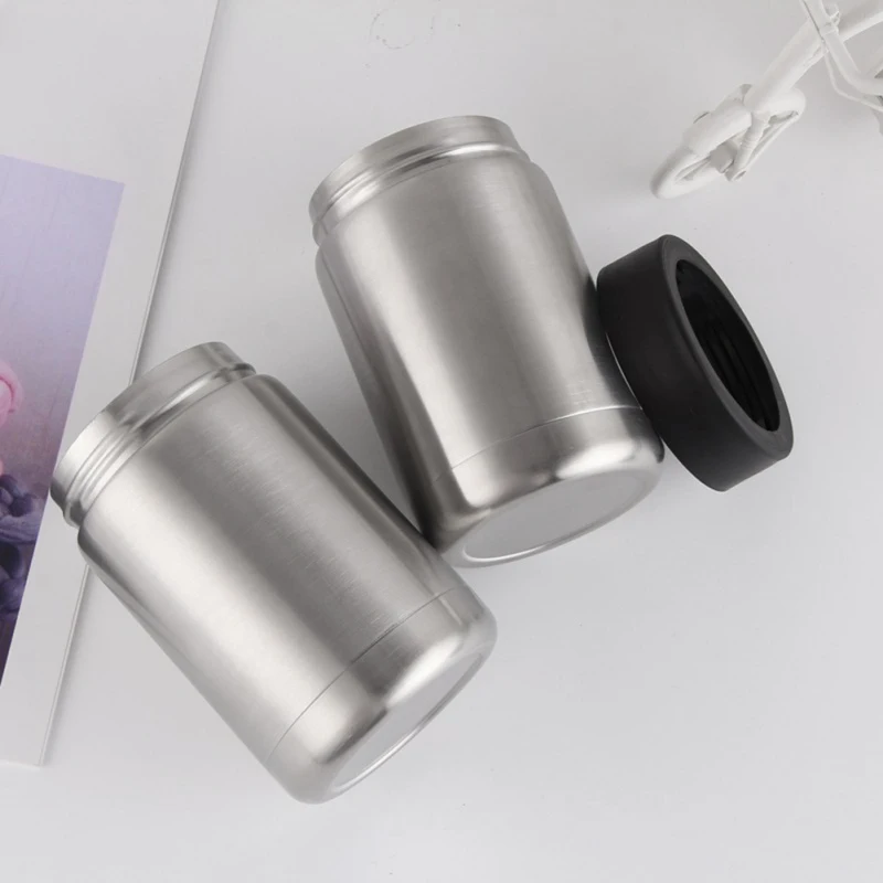 16 Oz Нержавеющая сталь пивная банка, бутылка держатель может кулер утепленная двойные стенки с вакуумной изоляцией из нержавеющей стали
