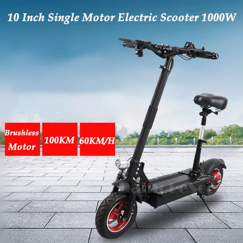 UBGO Foldable Electric Scootor 10 Inch with 1000W Turbine Motor 48V Single Driver Electric Bike for adult (18)