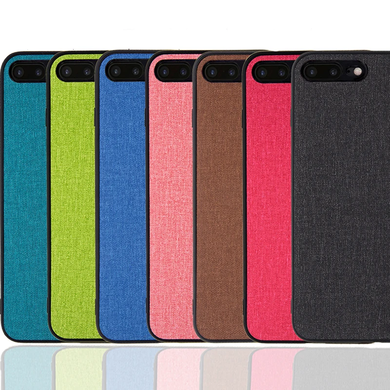 For iPhone 11 Pro Case Colorful Fabric Leather Phone 6 7 8 Plus XR XS Max Hard Back Protective Cover (N0815) |
