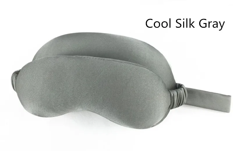 Silk Gray Многофункциональная бизнес-подушка для шеи и маска для глаз сумка для хранения с ручкой повязка для глаз портативный массажер для глаз маска для сна - Цвет: Silk Gray
