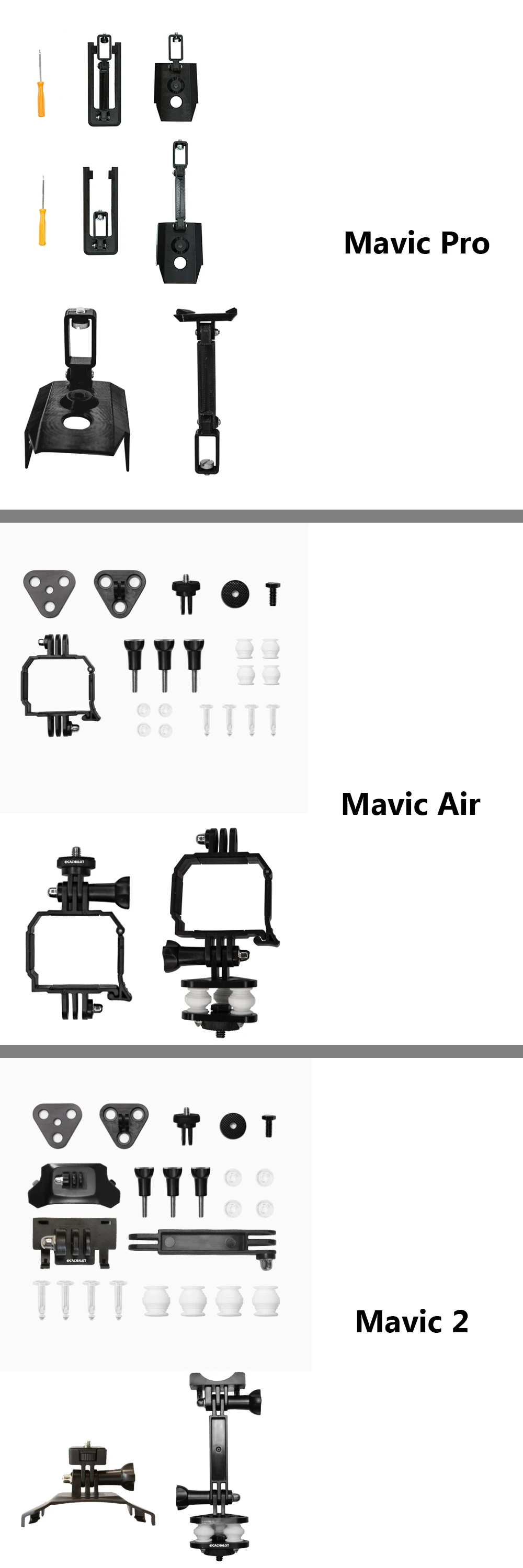 Insta360 ONE X& ONE Mavic Pro Дрон подвесное крепление Верхнее Крепление Mavic Air Mavic 2 комплекта для Insta360 ONE X и ONE