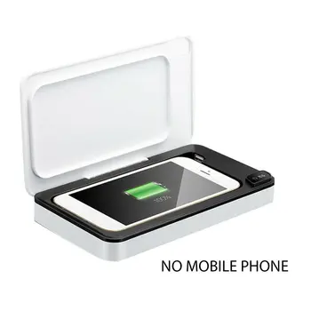 

Portable Uv Sterilizer Plastic 360 Degrees Mask Sterilizer Box Phone Key Disinfection Sterilization 1 Set
