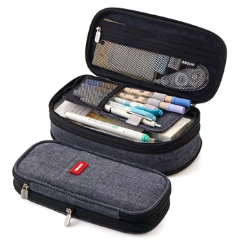 

Japanese And Korean Style Macaron Color Matching Variable Body Large Capacity Upgrade Pencil Case Stationery Box