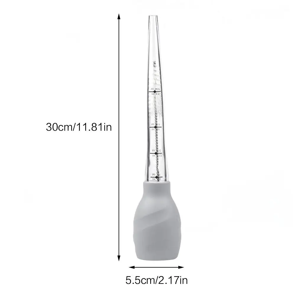 Горячая курица индейка Baster силиконовая лампа с чистящей щеткой птицы маринад инжектор барбекю ароматизатор шприц сок Кухонные инструменты