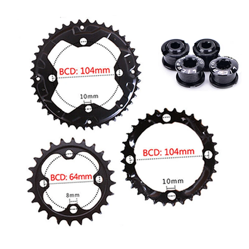 FMFXTR 170 мм велосипед 104/64BCD тройной скорости MTB велосипеды Кривошип IXF 3X10S цикл бензопилы горный велосипед запчасти аксессуары - Цвет: Chainring