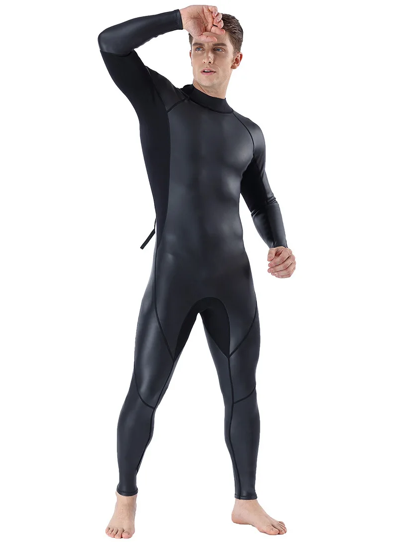 3MM Men Full Body Neoprene Triathlon SpearFishing Sailing Clothing Swimsuit Diving Suit One Piece Rubber Scuba WetSuit For Men