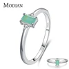 MODIAN Fashion 100% 925 Sterling Silver Tourmaline Finger Rings Classic Clear CZ Wedding Jewelry For Women Engagement Fine Gift ► Photo 2/6