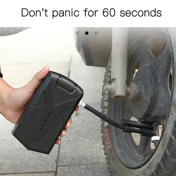 

Electric Air Pump Portable Mini Tires Inflator Compresor Bike Bicycle Cycling Motorcycle With Tre Pressure Display Pump Inflator