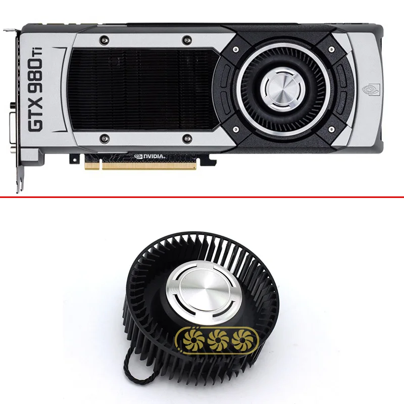 Вентилятор для графического процессора MSI GeForce GTX 980Ti Founders Edition 66 мм 4 контакта 12 В |
