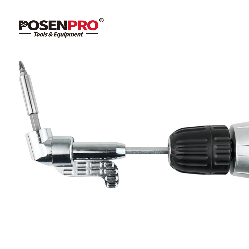 POSENPRO 1/4 &quotдюймовый Магнитный угол отвертки адаптер отвертка Регулируемый фланец