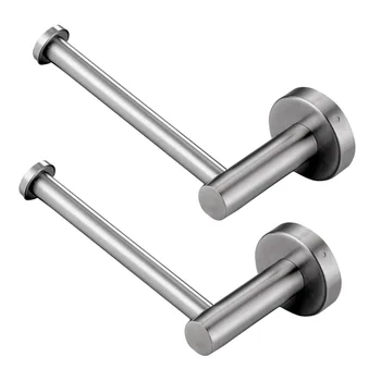 

2pcs Tissue Holder Stainless Steel Paper Holder Towel Bracket Tissue Shelf for Home Toilet