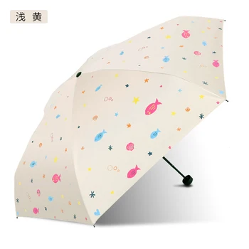 

Portable Umbrella Fashion Double Layer Uv Protection Parasol Folding Ladies Outdoor Sun Large Female Reinforced Umbrella EA60YS