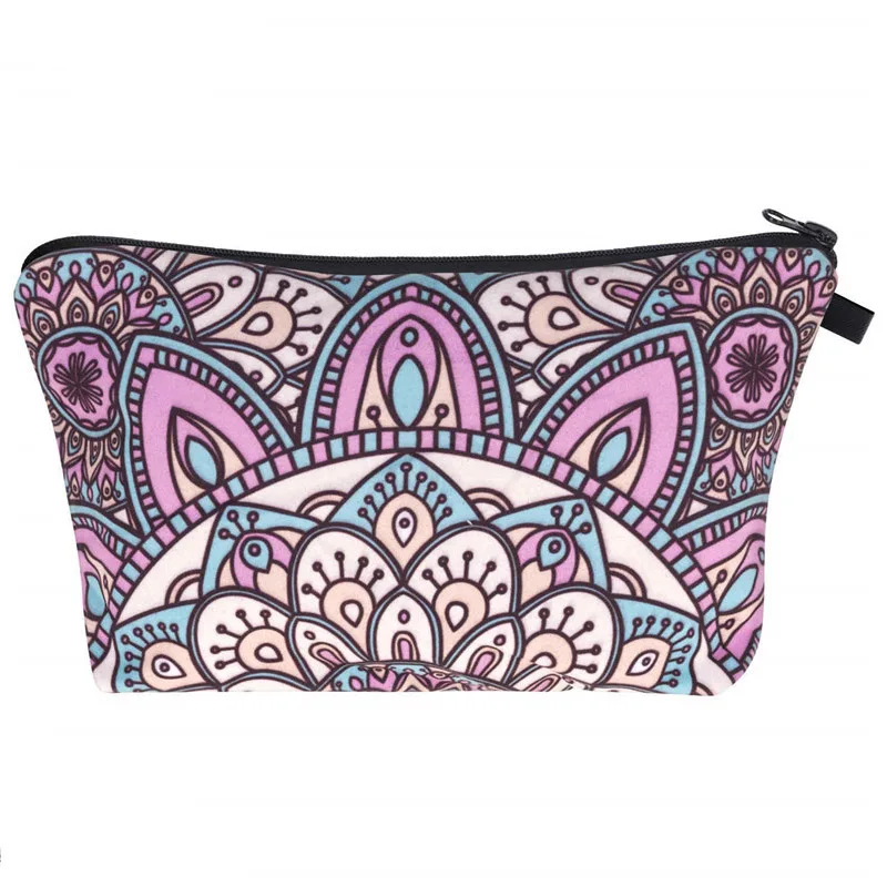 

National Women Coins Bag Ethnic Boho Print Cosmetic Ladies Wash Bags Phone Small Wallet Purse Travel Storage Makeup Bags