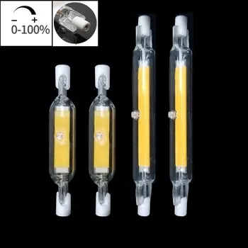 

R7S LED Lamp COB Glass Tube AC220V 240V 78MM 15W 118MM 30W Replace Halogen Bulb J78 J118 Lamparda Spot Light