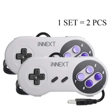 2 шт./компл. проводной usb-джойстик для ПК компьютер для Snes USB PC геймпад для Nes игровой контроллер джойстика