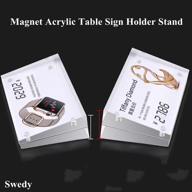 Acrylic Sign Holder 8.5x11 Wholesale | Slant Back Letter Size Ad Frame