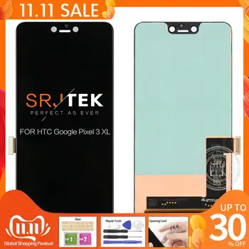 

NEW 6.3" LCD For Google Pixel 3 XL Display Touch Screen Digitizer Assembly For Google Pixel 3XL P-OLED Screen Replacement Parts