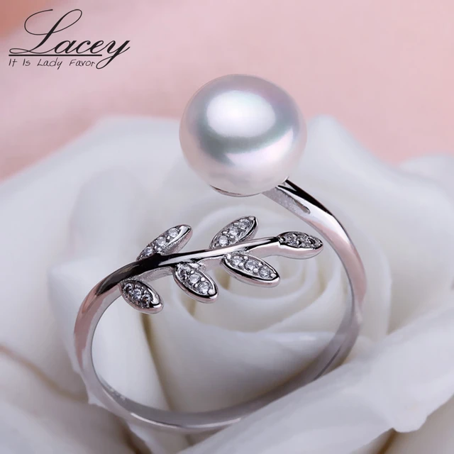 Natural Pearl Rings Fine Jewelry | Adjustable Double Ring Pearls - Wedding  Natural - Aliexpress